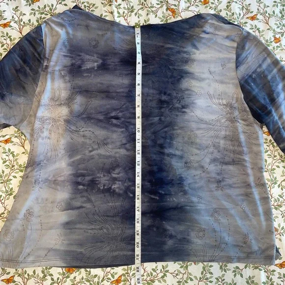 Women’s Only Nine Tye Dye Floral Embellished Top - Picture 6 of 7